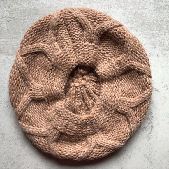 Ba-Bo Knit Beret Beanie Wool Alpaca Polyester Blend - Picture 6 of 7